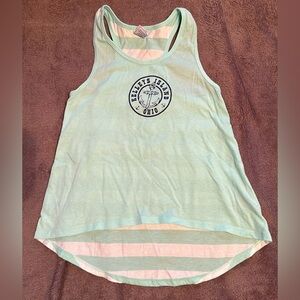 Mint Green Graphic Tank Top